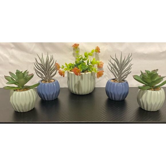 5‎ Cute Little Artificial plants - Picture 1 of 7
